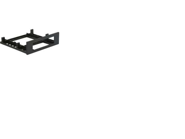 Delock Installation frame 3½“ > 5¼“ - Adapter för lagringsfack - 5,25 tum till 3,5 tum - svart
