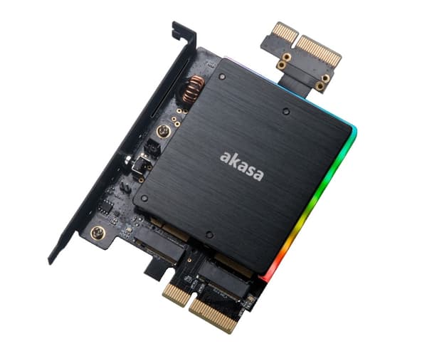 Akasa Dobbel M.2 PCIe SSD-adapter