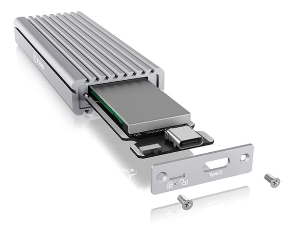 External Type-C™ enclosure for M.2, NVMe SSD