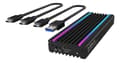 Pikkukuva 3 / 4: USB Type-C™ enclosure for M.2 NVMe SSD - RGB illuminated