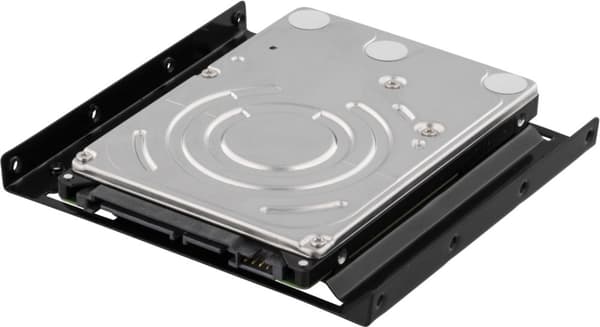 DELTACO monteringsramme for at kunne montere en 2,5" harddisk i en 3,5