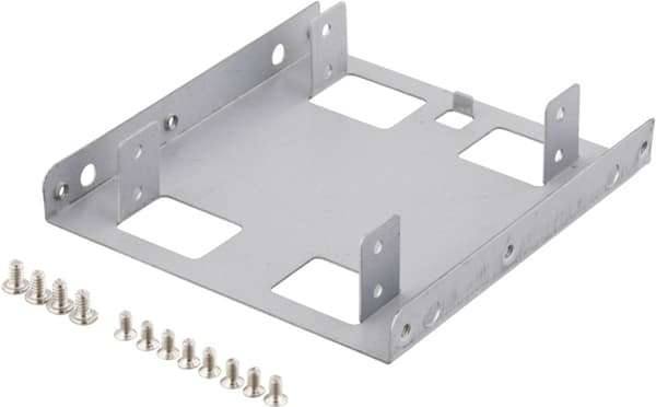 DELTACO monteringsramme for at kunne montere 2x2,5" harddiske i en 3,5