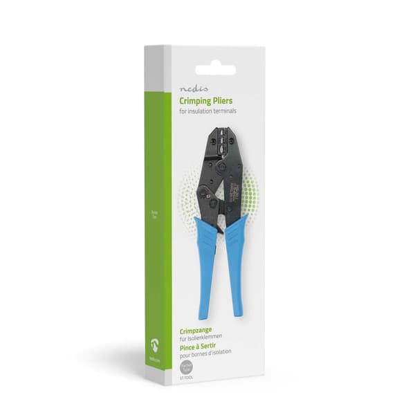 Nedis Crimp Tang | Isoleringsterminal | Plier | Metal / PVC | Blå / Sort