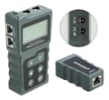 Miniatyrbillede 1 af 4: DeLOCK LCD Cable Tester RJ45 / PoE / DC, dark grey