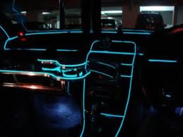 Glowstrip 100cm med glödande effekt styling som neon / EL-wire