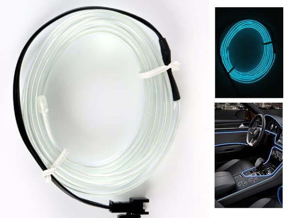 Glowstrip 300cm med glödande effekt styling som neon / EL-wire