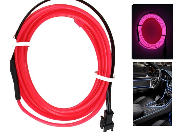 Glowstrip 300cm med glödande effekt styling som neon / EL-wire