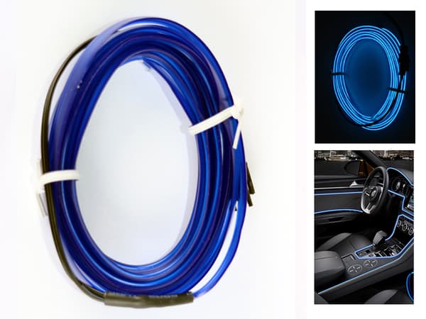 Glowstrip 300cm med glödande effekt styling som neon / EL-wire
