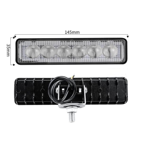 Led 18w arbetsljus - backljus 12 - 24V Flood
