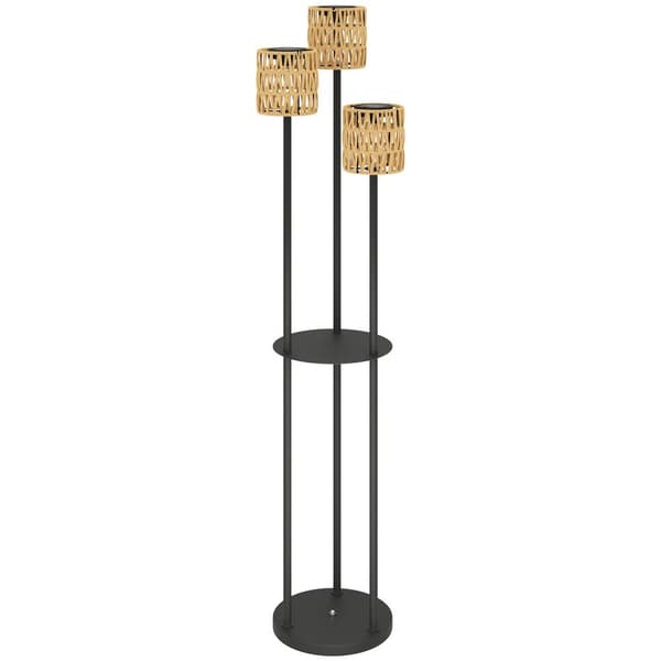 Golvlampa, Solar, Ø37x144H cm, Svart och Gul
