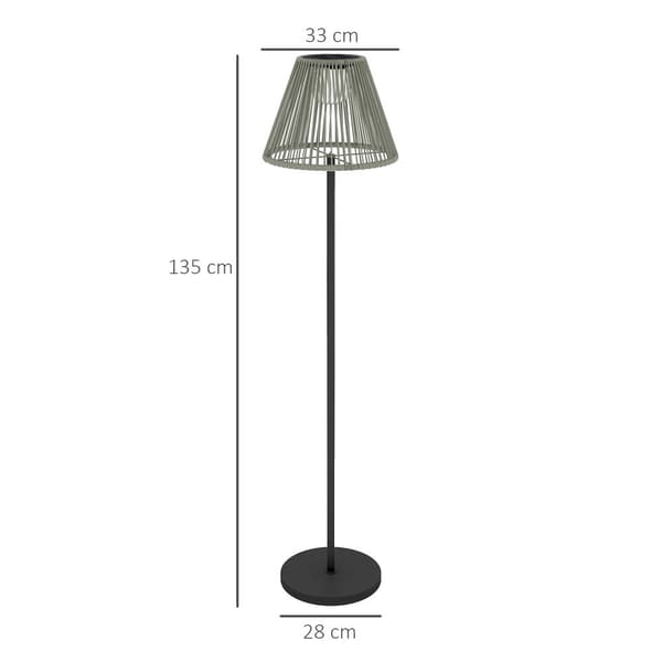 Solar Golvlampa, Solar, Ø33x135 cm, Grå
