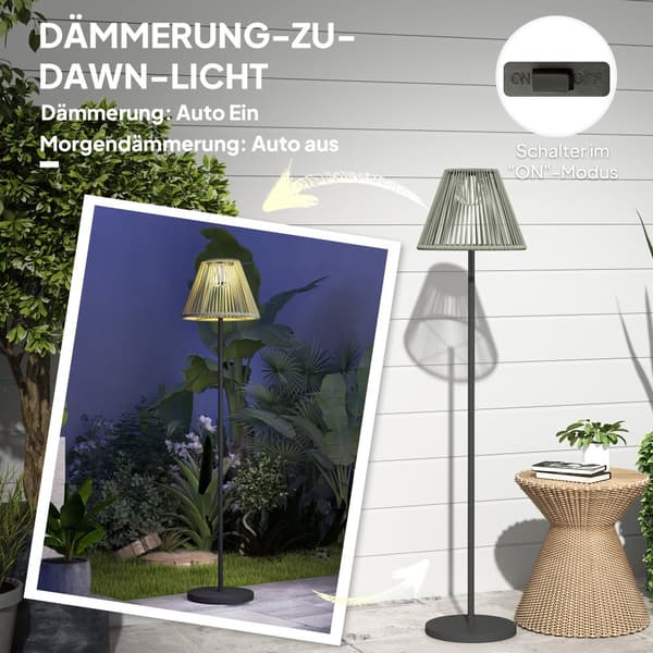 Solar Golvlampa, Solar, Ø33x135 cm, Grå