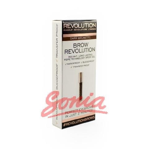 Makeup Revolution Revolution Gel Brow Eyebrow Dark Brunette 3.8g
