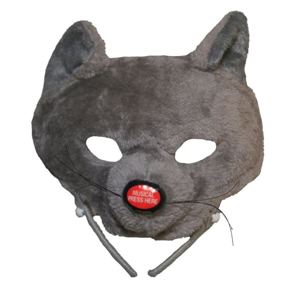 Bristol Novelty Unisex Adults Rat Mask With Sound