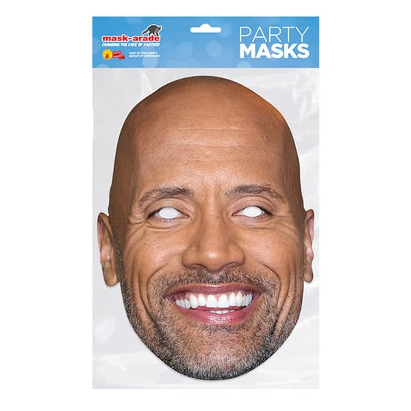Mask-arade Dwayne Johnson Celebrities Party Face Mask
