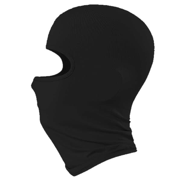 Ohut musta balaclava -hiihtomaskin ryöstöhattu 1 reikä