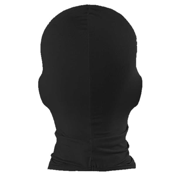 Ohut musta balaclava -hiihtomaskin ryöstöhattu 1 reikä