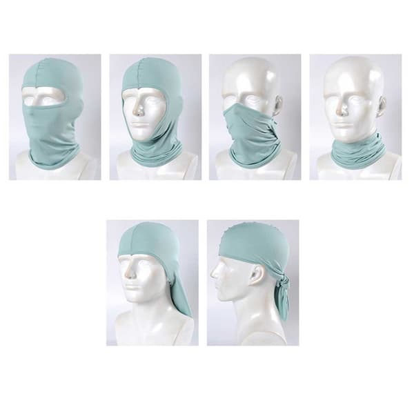 Ohut musta balaclava -hiihtomaskin ryöstöhattu 1 reikä