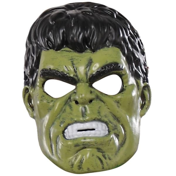 Hulk 1/2 mask Green/Black One Size