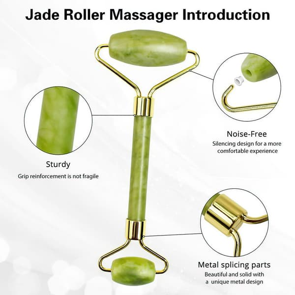 Facial Face Neck Jade Roller Massager