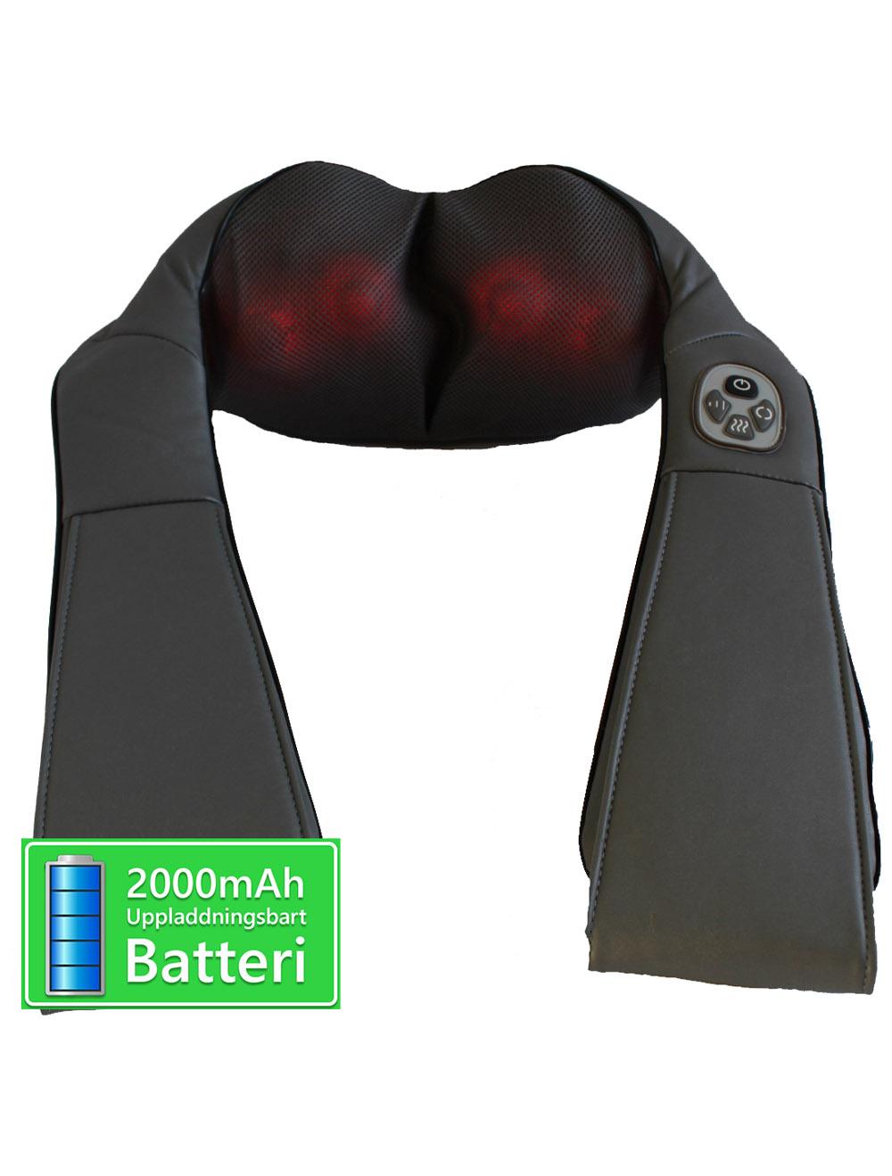 3D smart SHIATSU Nackmassage, Generation 2, Trådlös/Uppladdningsbar