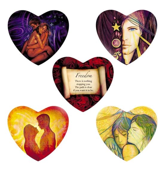 Lovers Oracle 45 heart-shaped Guidance Cards