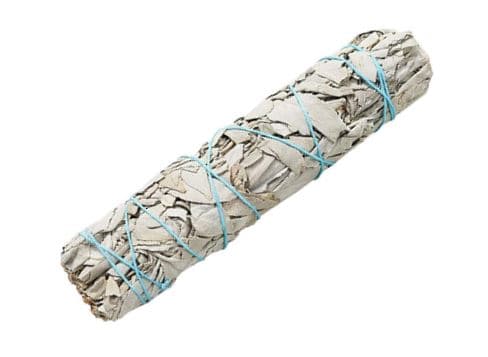 Vit salvia ca 24-34 gram med bomullssnöre ca 10-11 cm