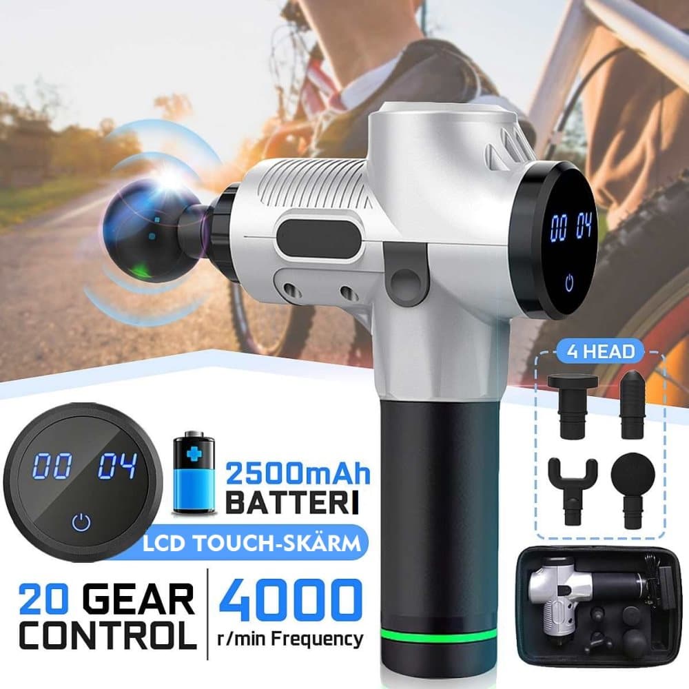 MASSAGE PISTOL - NY MODELL MED LCD TOUCH-SKÄRM