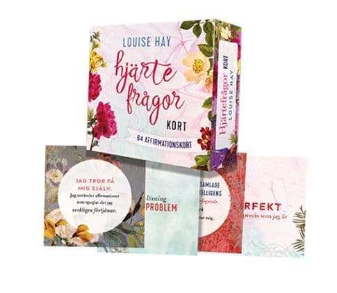 Hjärtefrågor - Louise Hay 64 affirmationskort (Svensk)