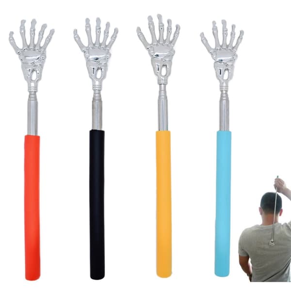 Soft Grip Metal Back Scratcher Telescopic