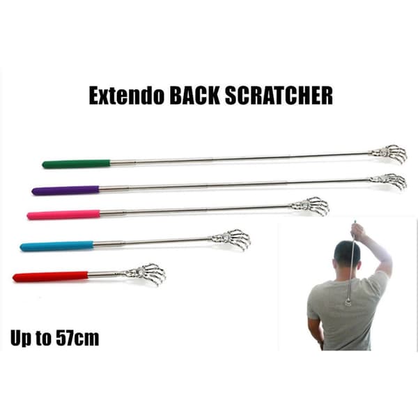 Soft Grip Metal Back Scratcher Telescopic