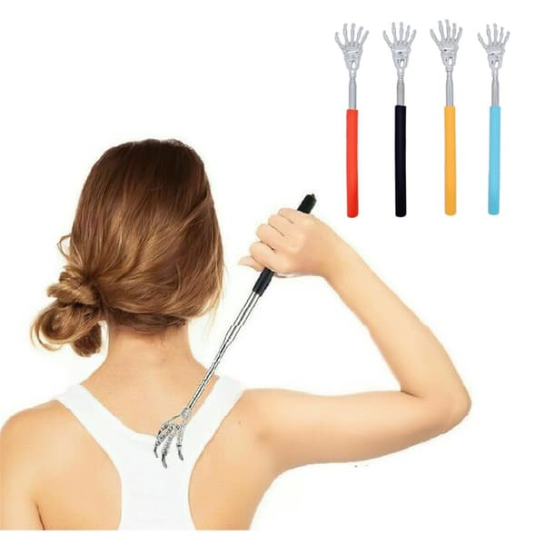 Soft Grip Metal Back Scratcher Telescopic