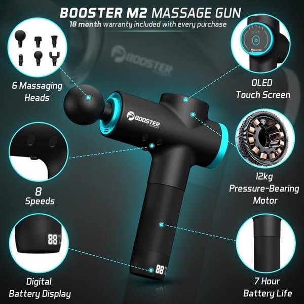 Hierontapistooli Booster M2  - musta