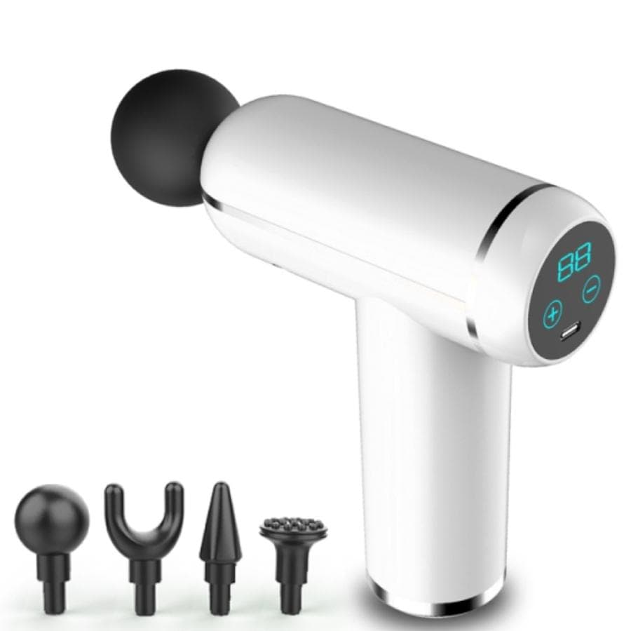 Massagepistol SmartGun LCD Mini - Vit