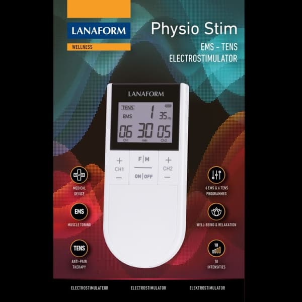 Physio Stim – TENS och EMS Muskelstimulator Smärtlindring och Muskelåterhämtning