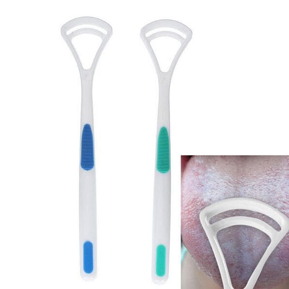 2x Skraper for bedre munnhygiene og pust