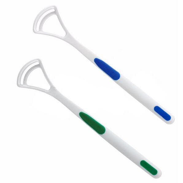 2x Skraper for bedre munnhygiene og pust