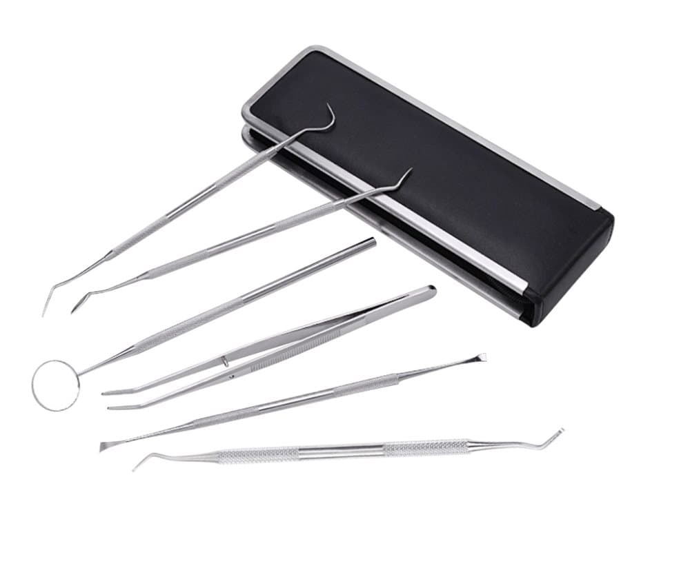 INF Professionellt tandhygien kit - 6 delar med fodral