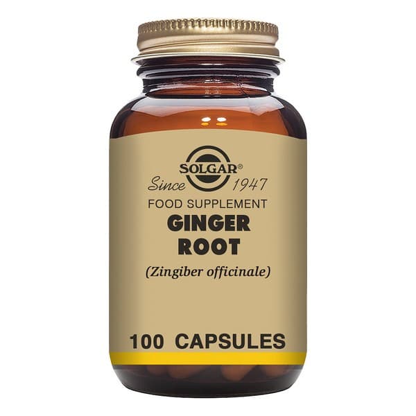 Root ingefära Solgar 520 mg (100 Kapslar)