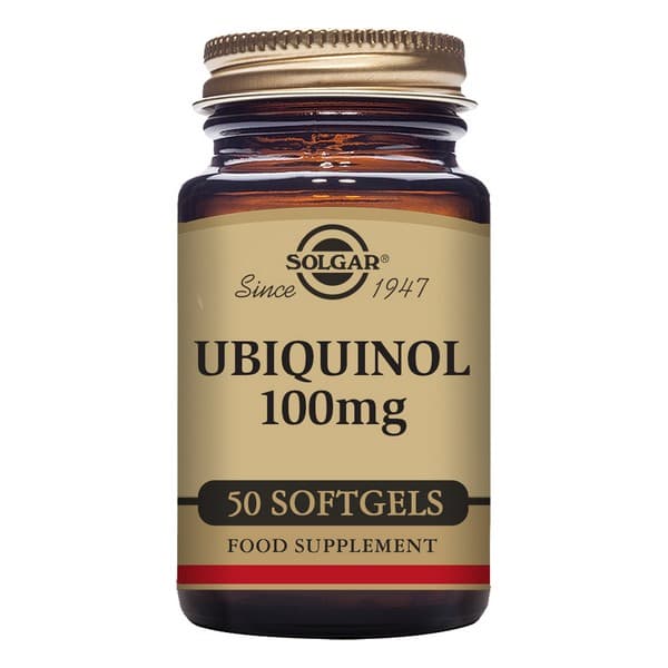 Ubikinol reducerad form av Co-Q10 Solgar 100 mg (50 Kapslar)