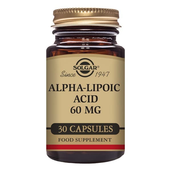 Alfa-liponsyra Solgar 60 mg (30 Kapslar)
