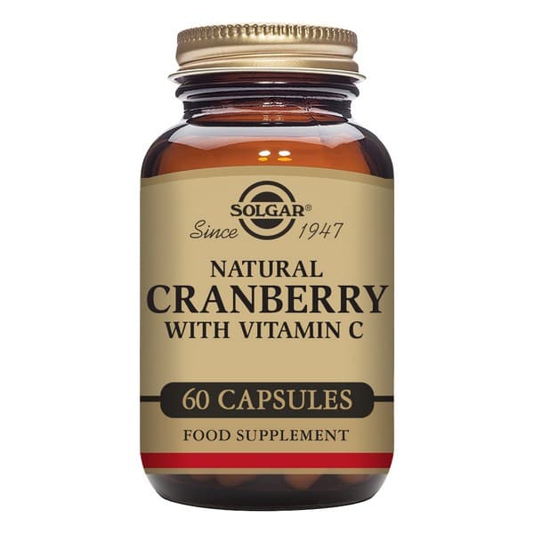 Tranbär med C-vitamin Solgar (60 Kapslar)