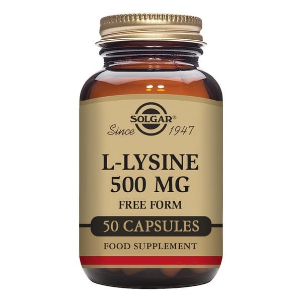 L-lysin Solgar 500 mg (50 Kapslar)