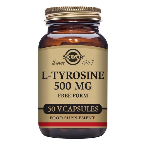 L-tyrosin Solgar 500 mg (50 Kapslar)