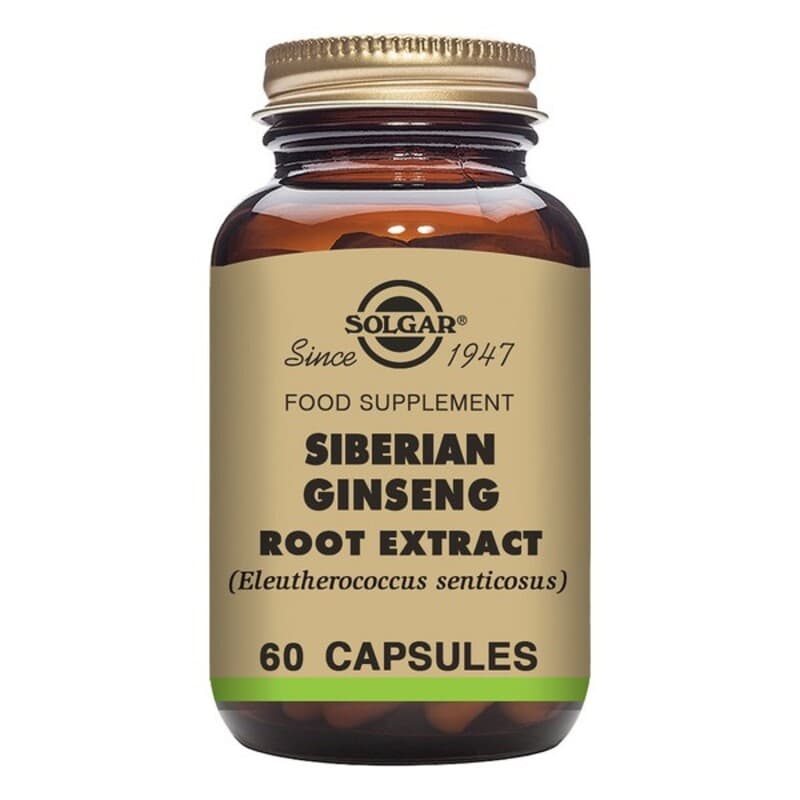 Siberian Ginseng Root Extrakt Solgar (60 Kapslar)