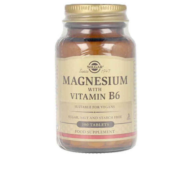 Magnesium + B6-vitamin Solgar (100 uds)