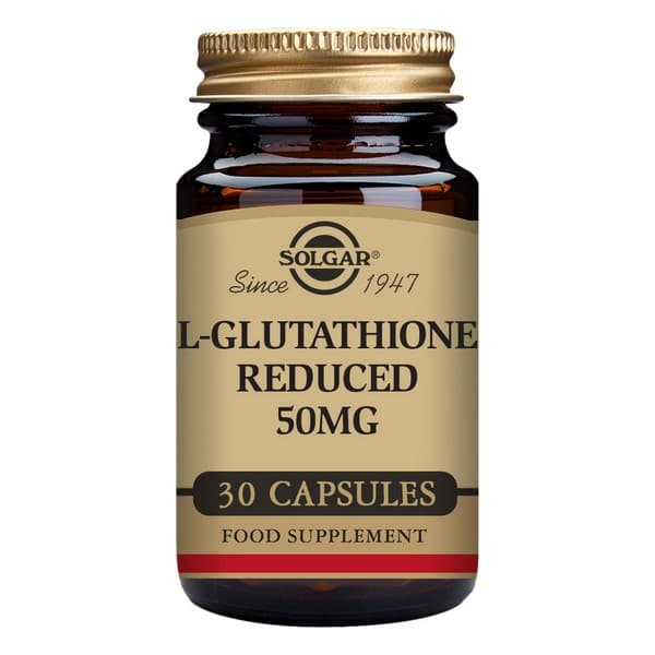 Minskad L-glutation Solgar 50 mg (30 Kapslar)