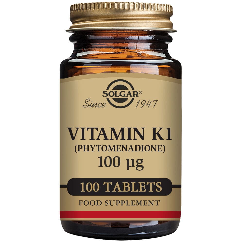 Vitamin K1 (Phytonadion) Solgar 100 mcg (100 tabletter)