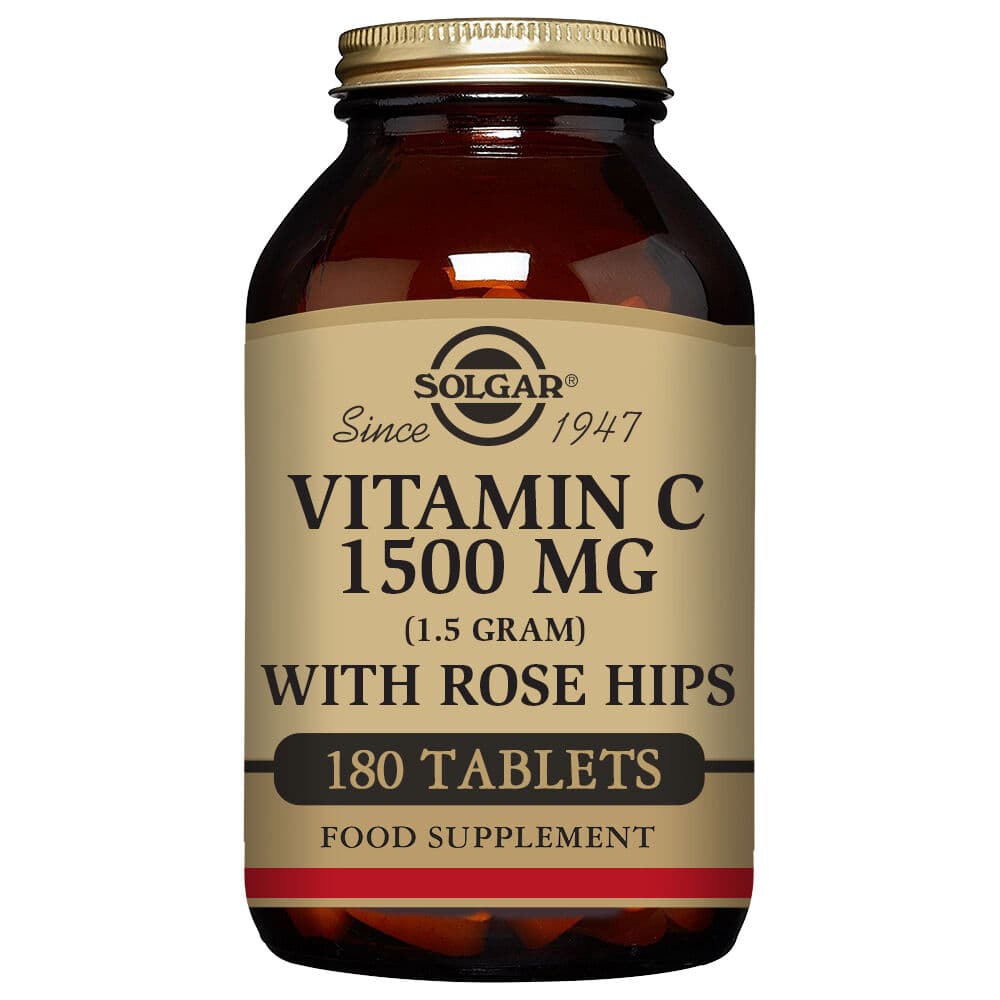 Nypon C Vitamin C med nypon Rose Hips C 1500 mg Solgar 1500 mg