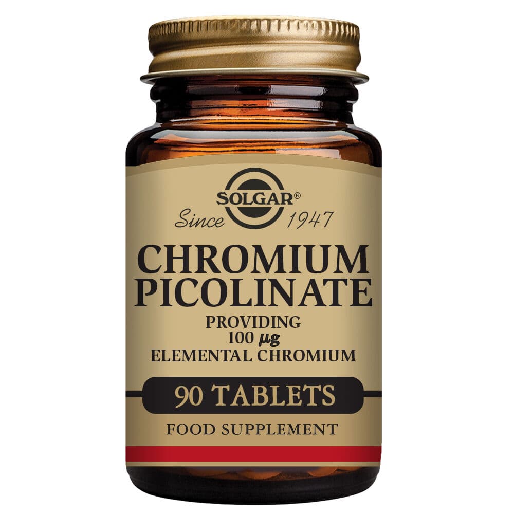 Krompikolinat Solgar 100 mcg (90 tabletter)